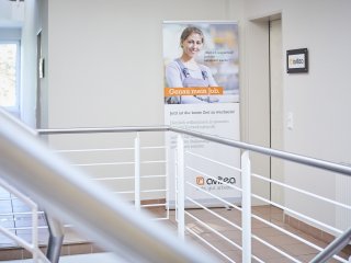 avitea Flur mit Genau mein Job Aufsteller in Paderborn